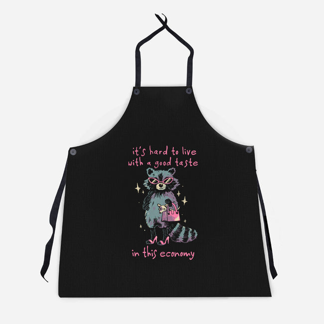 Good Taste Raccoon-Unisex-Kitchen-Apron-eduely