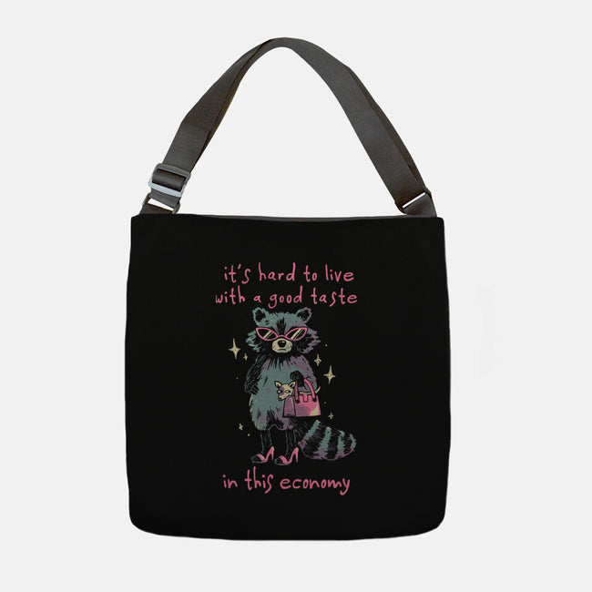 Good Taste Raccoon-None-Adjustable Tote-Bag-eduely