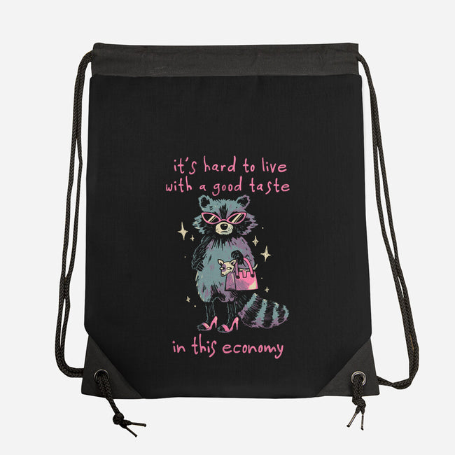 Good Taste Raccoon-None-Drawstring-Bag-eduely