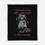 Good Taste Raccoon-None-Fleece-Blanket-eduely