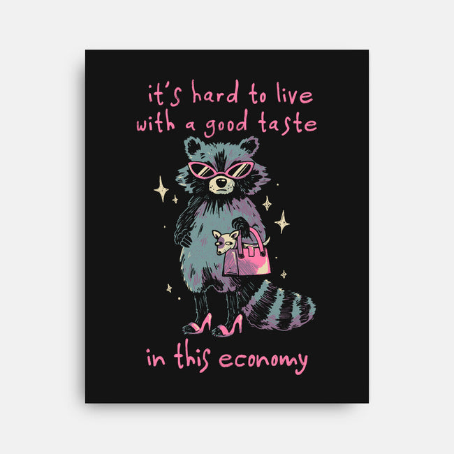 Good Taste Raccoon-None-Stretched-Canvas-eduely