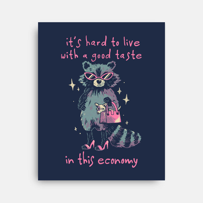 Good Taste Raccoon-None-Stretched-Canvas-eduely