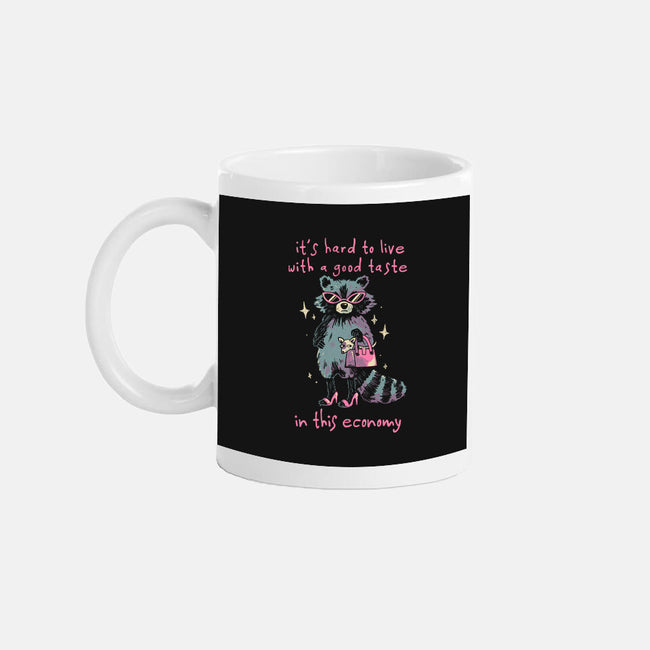Good Taste Raccoon-None-Mug-Drinkware-eduely