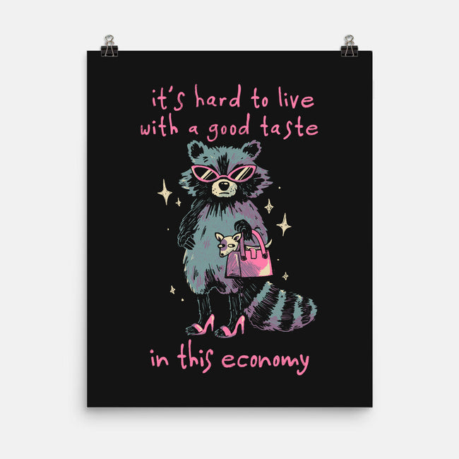 Good Taste Raccoon-None-Matte-Poster-eduely