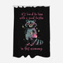 Good Taste Raccoon-None-Polyester-Shower Curtain-eduely