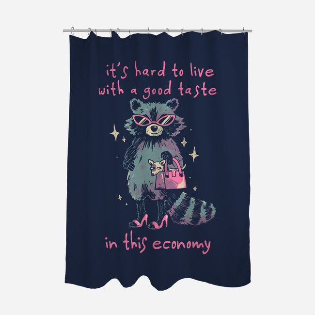 Good Taste Raccoon-None-Polyester-Shower Curtain-eduely
