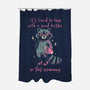Good Taste Raccoon-None-Polyester-Shower Curtain-eduely