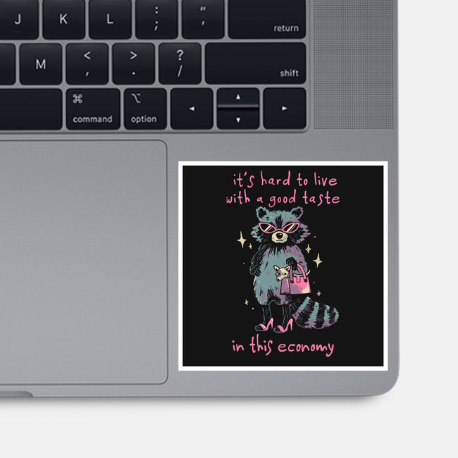 Good Taste Raccoon-None-Glossy-Sticker-eduely