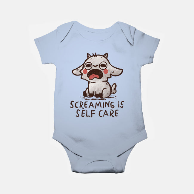 Screaming Is Self Care-Baby-Basic-Onesie-koalastudio