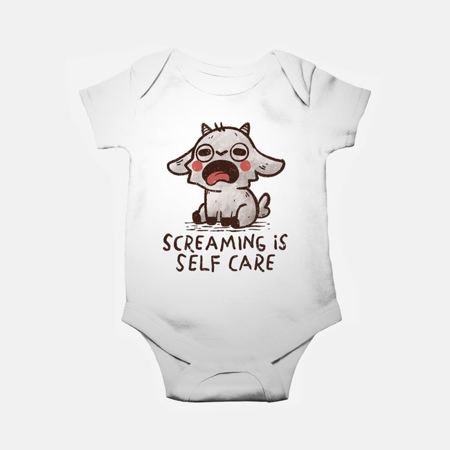 Screaming Is Self Care-Baby-Basic-Onesie-koalastudio
