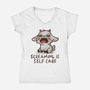 Screaming Is Self Care-Womens-V-Neck-Tee-koalastudio