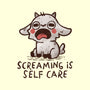 Screaming Is Self Care-Mens-Premium-Tee-koalastudio