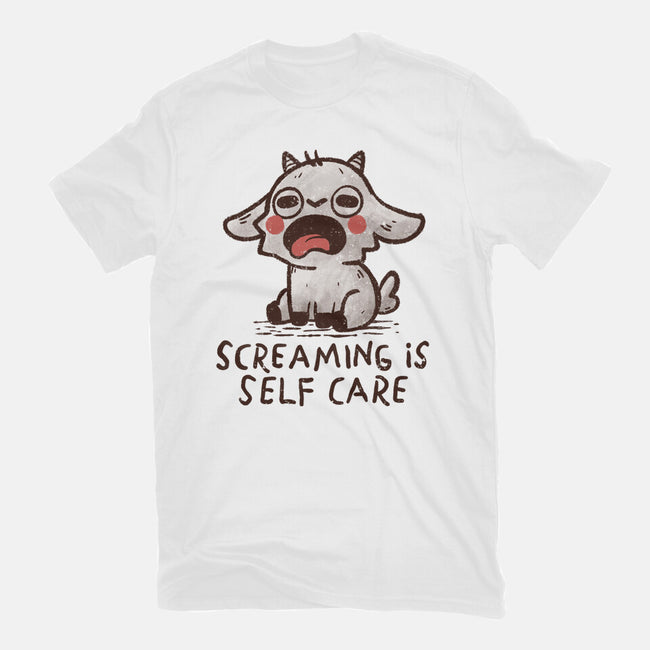 Screaming Is Self Care-Mens-Premium-Tee-koalastudio