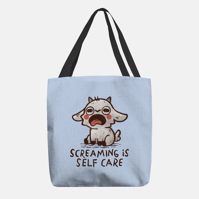 Screaming Is Self Care-None-Basic Tote-Bag-koalastudio