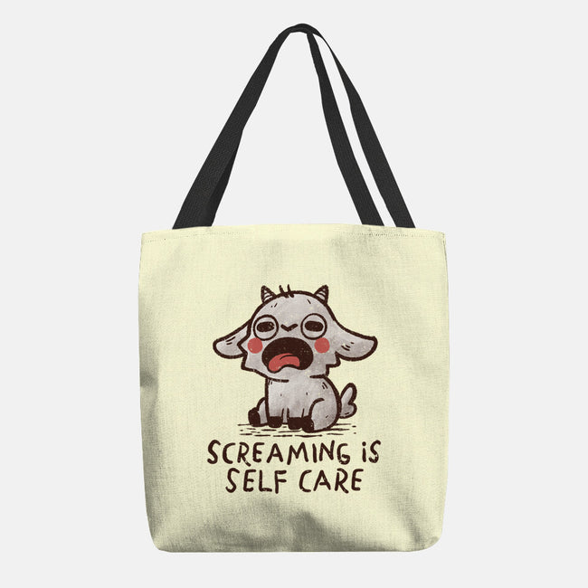 Screaming Is Self Care-None-Basic Tote-Bag-koalastudio