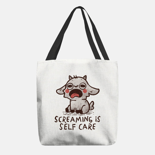 Screaming Is Self Care-None-Basic Tote-Bag-koalastudio