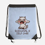 Screaming Is Self Care-None-Drawstring-Bag-koalastudio