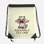 Screaming Is Self Care-None-Drawstring-Bag-koalastudio