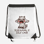 Screaming Is Self Care-None-Drawstring-Bag-koalastudio