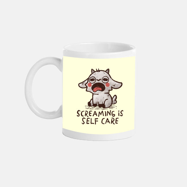 Screaming Is Self Care-None-Mug-Drinkware-koalastudio