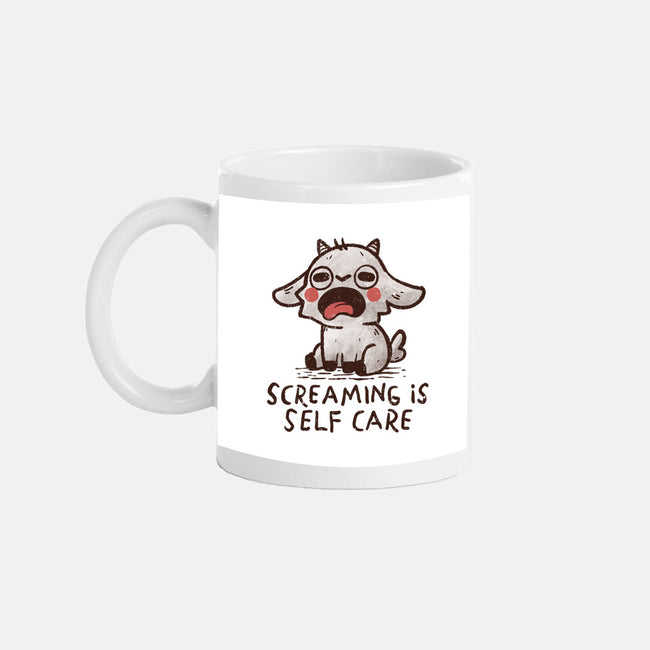 Screaming Is Self Care-None-Mug-Drinkware-koalastudio