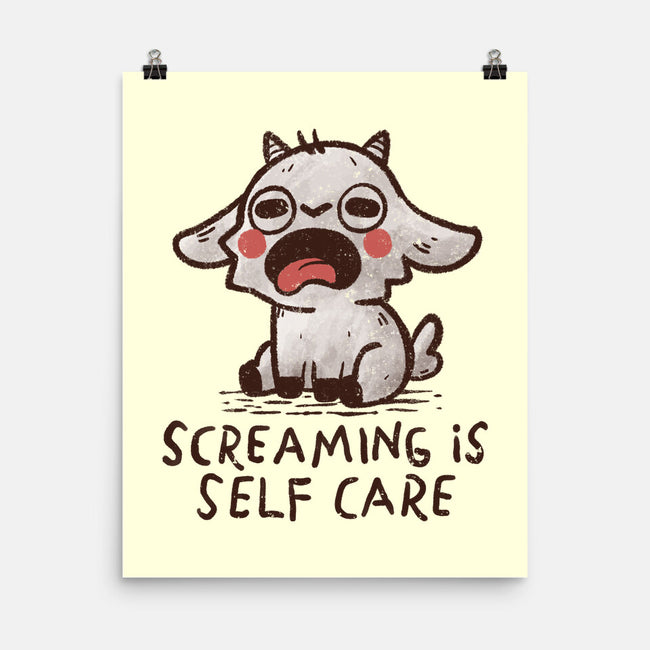 Screaming Is Self Care-None-Matte-Poster-koalastudio