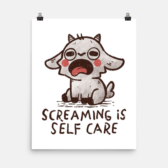 Screaming Is Self Care-None-Matte-Poster-koalastudio