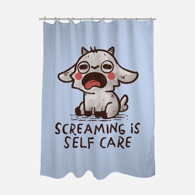 Screaming Is Self Care-None-Polyester-Shower Curtain-koalastudio