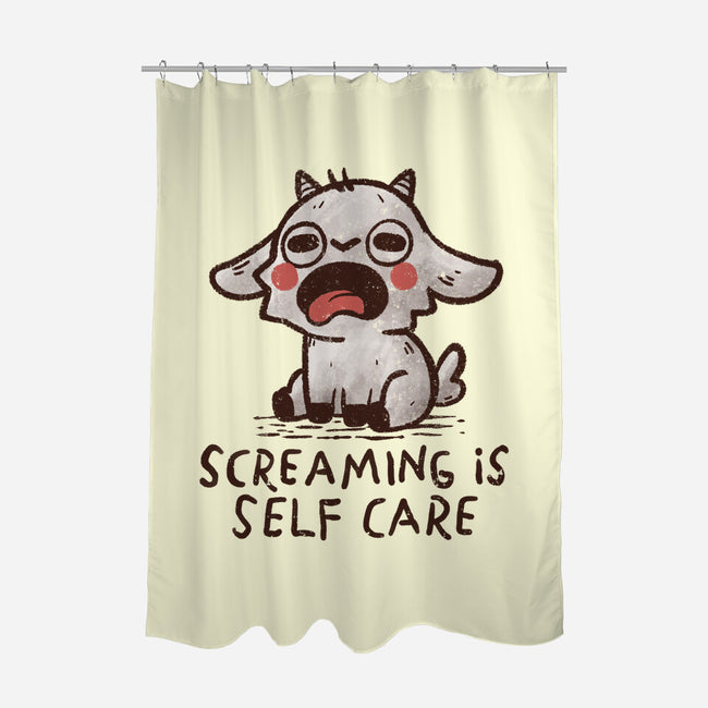 Screaming Is Self Care-None-Polyester-Shower Curtain-koalastudio