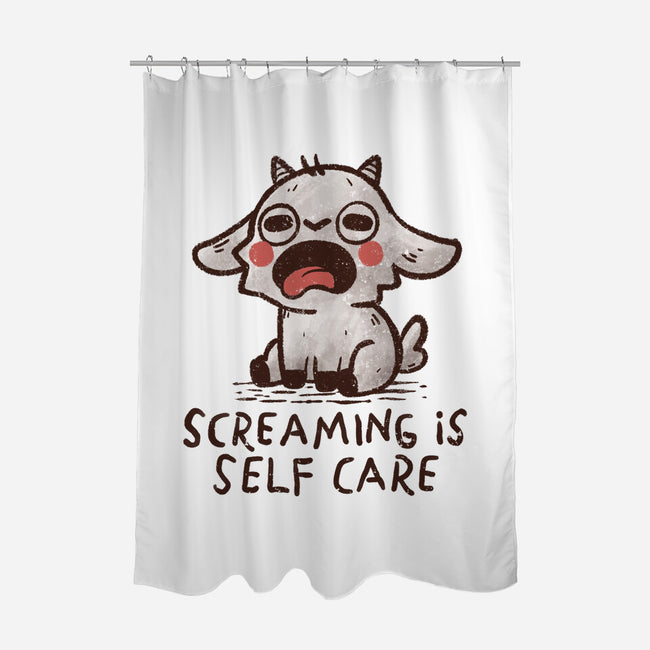 Screaming Is Self Care-None-Polyester-Shower Curtain-koalastudio