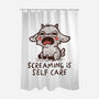 Screaming Is Self Care-None-Polyester-Shower Curtain-koalastudio