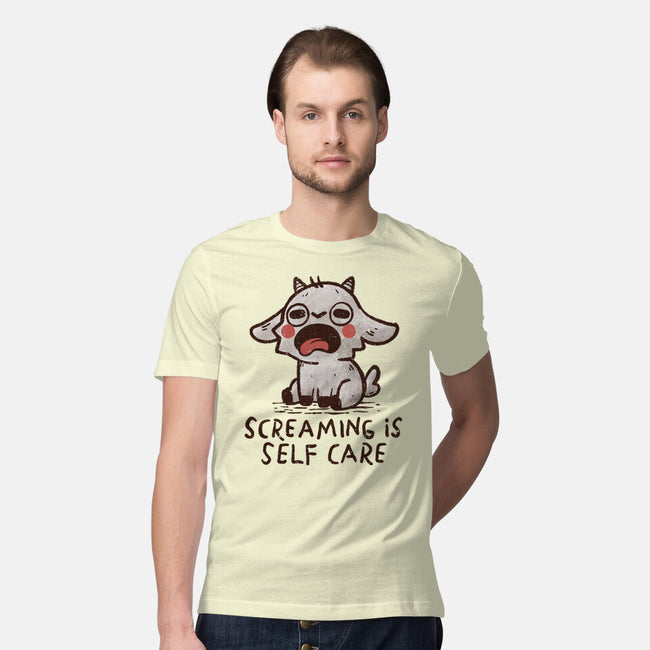 Screaming Is Self Care-Mens-Premium-Tee-koalastudio