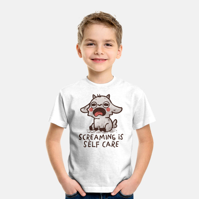 Screaming Is Self Care-Youth-Basic-Tee-koalastudio