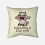 Screaming Is Self Care-None-Removable Cover w Insert-Throw Pillow-koalastudio