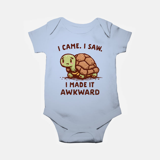 I Made It Awkward-Baby-Basic-Onesie-kg07