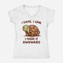 I Made It Awkward-Womens-V-Neck-Tee-kg07