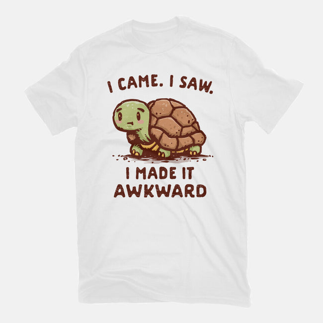 I Made It Awkward-Womens-Fitted-Tee-kg07