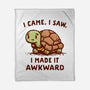 I Made It Awkward-None-Fleece-Blanket-kg07