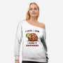 I Made It Awkward-Womens-Off Shoulder-Sweatshirt-kg07