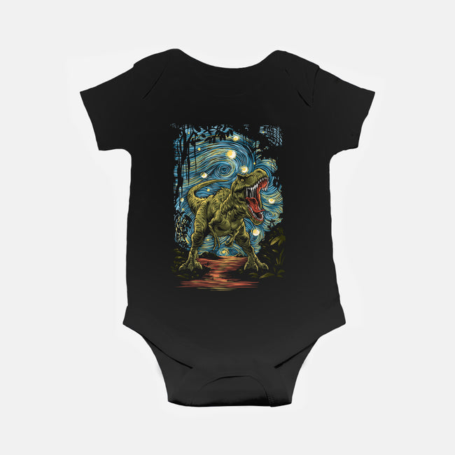 Starry Rex-Baby-Basic-Onesie-zascanauta