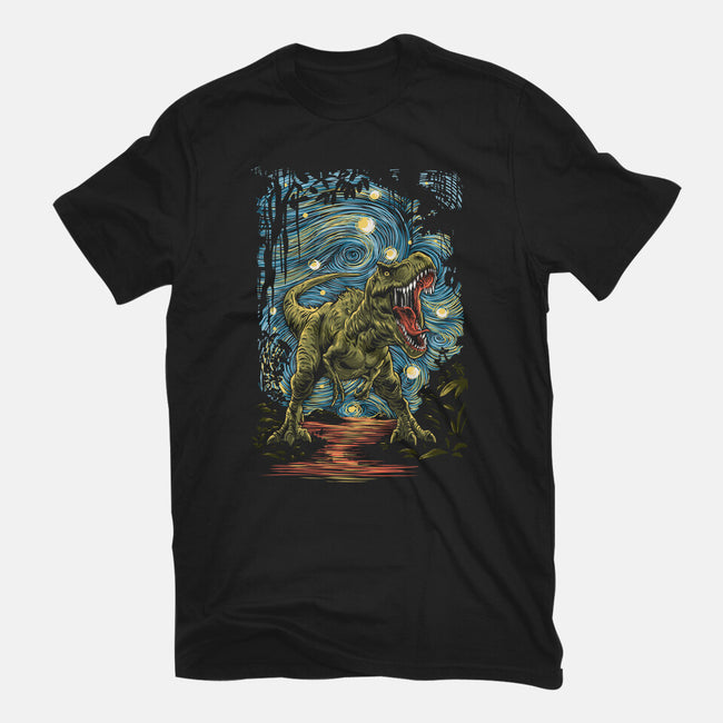Starry Rex-Womens-Fitted-Tee-zascanauta