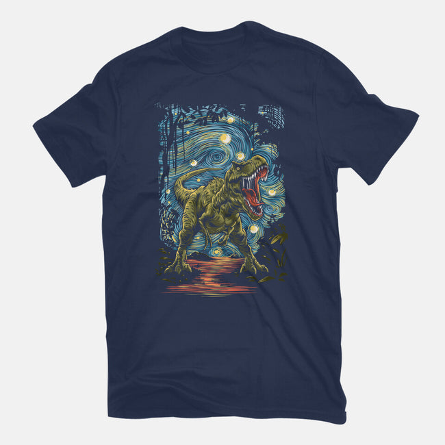 Starry Rex-Womens-Fitted-Tee-zascanauta