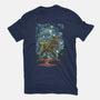 Starry Rex-Womens-Fitted-Tee-zascanauta