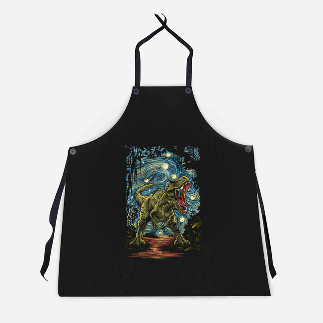 Starry Rex-Unisex-Kitchen-Apron-zascanauta