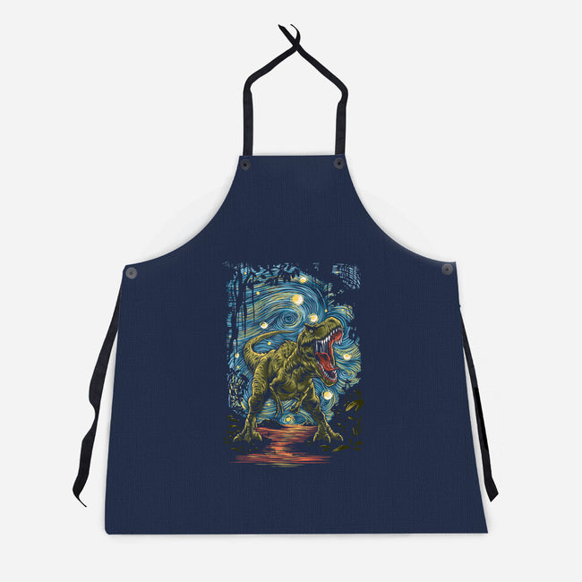 Starry Rex-Unisex-Kitchen-Apron-zascanauta