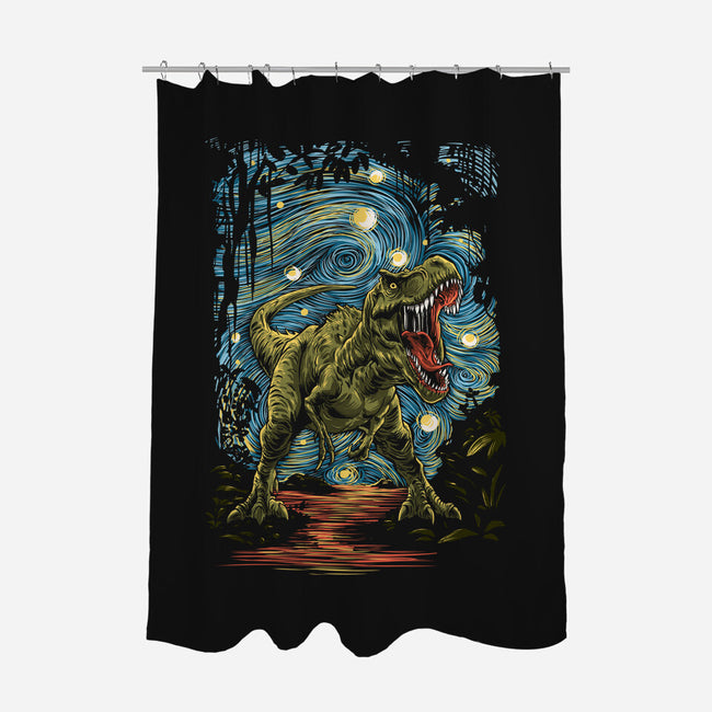 Starry Rex-None-Polyester-Shower Curtain-zascanauta