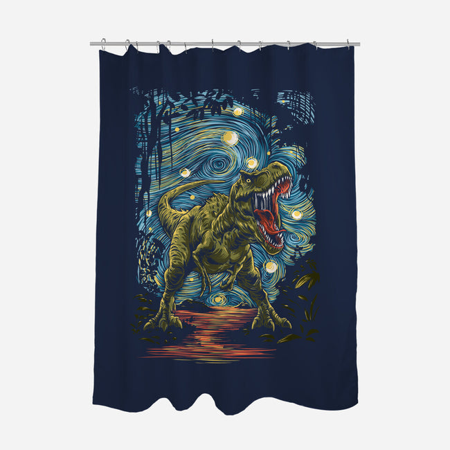 Starry Rex-None-Polyester-Shower Curtain-zascanauta