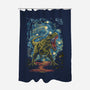 Starry Rex-None-Polyester-Shower Curtain-zascanauta