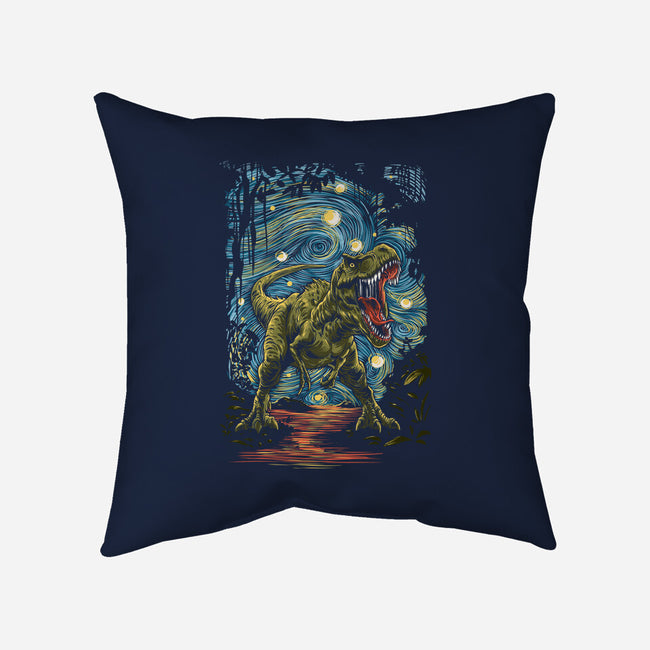 Starry Rex-None-Removable Cover w Insert-Throw Pillow-zascanauta