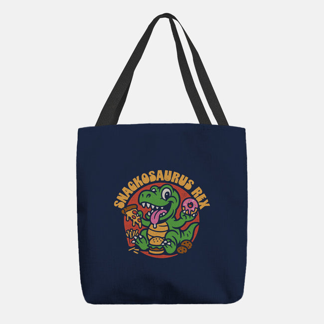 Snackossauro Rex-None-Basic Tote-Bag-Popnotic